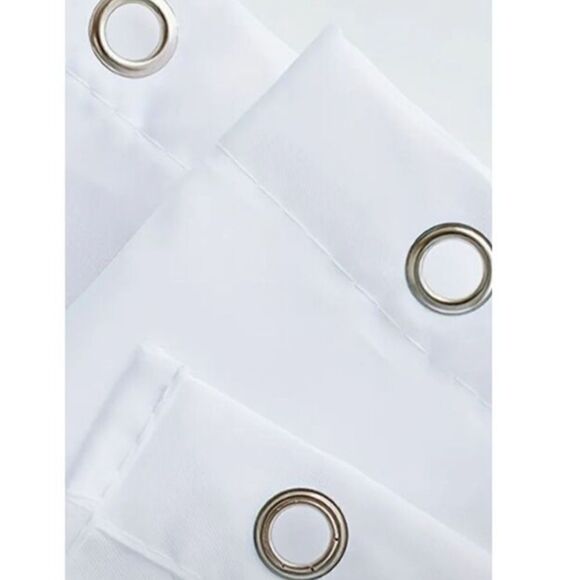 "NEW" 1pc  Bird Print Multicolor Shower Curtain W/ Plastic Hooks 71"x71" - Picture 5 of 9